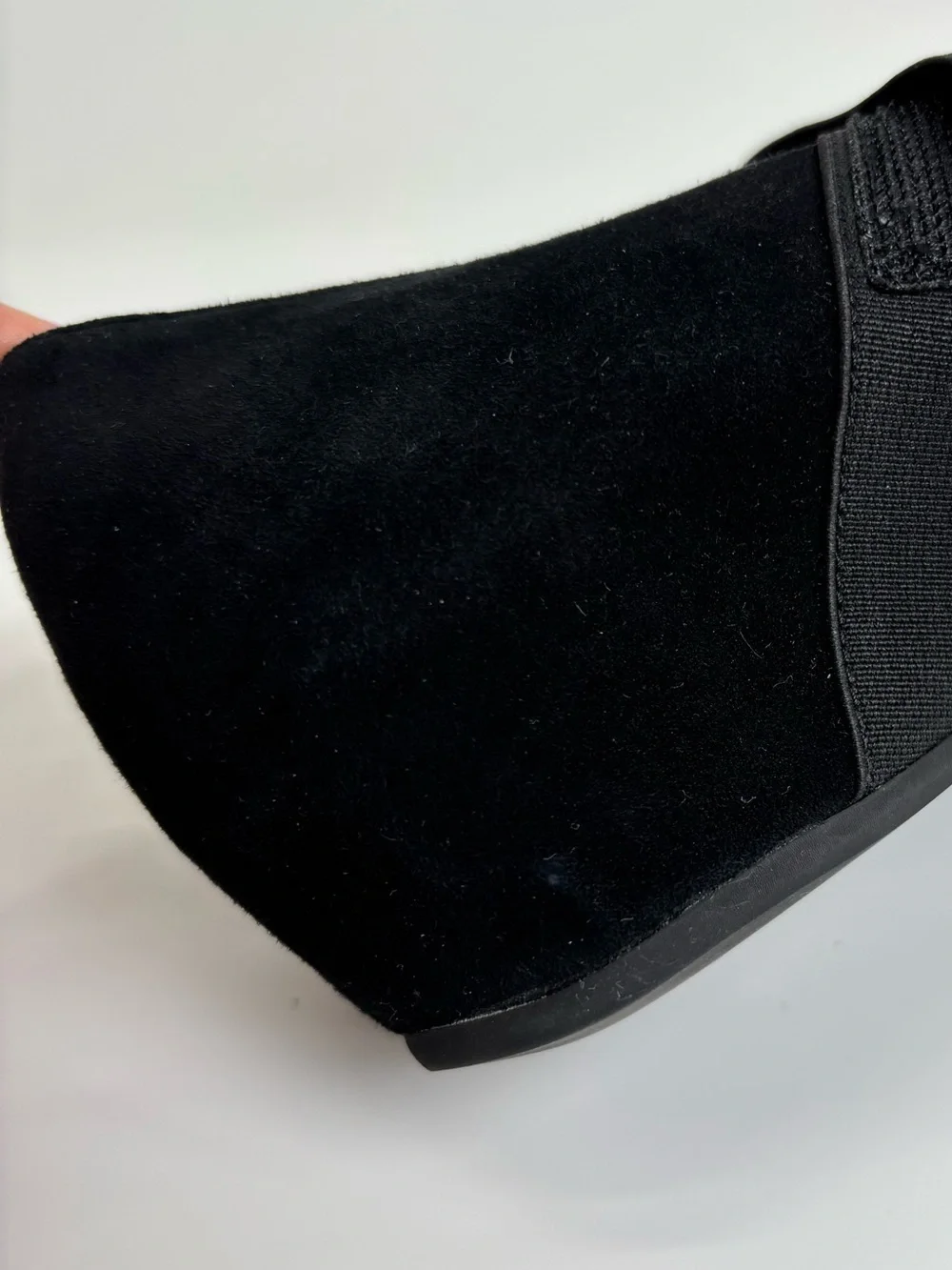 Vaneli Melle black suede wedge Mary Jane’s 8.5 Narrow